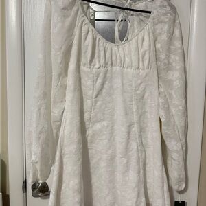 White long sleeve dress, Target